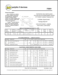 datasheet for F5001 by 