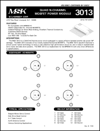 datasheet for MSK3013 by 