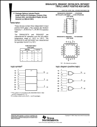 datasheet for SN54ALS27AJ by Texas Instruments