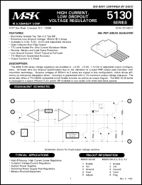 datasheet for MSK5130-5ZS by 