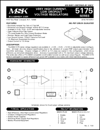 datasheet for MSK5175-5BZD by 