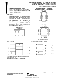 datasheet for SN54AS02J by Texas Instruments