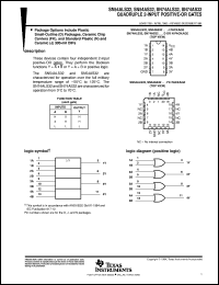 datasheet for SN54AS32J by Texas Instruments