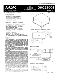 datasheet for DHC2805SE by 