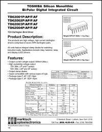 datasheet for TD62002F by 