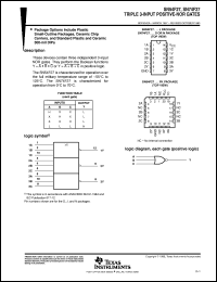 datasheet for SN54F27J by Texas Instruments