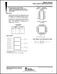 datasheet for SNJ54F27J by Texas Instruments