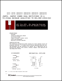 datasheet for JANTX1N6767R by 