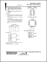 datasheet for SN54HC4002J by Texas Instruments