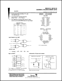 datasheet for SN54S135J by Texas Instruments