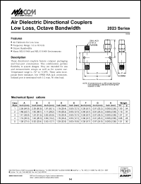 datasheet for 2023-6137-10 by M/A-COM - manufacturer of RF