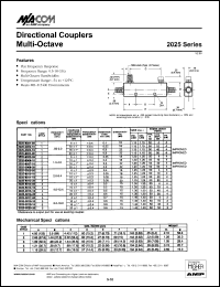 datasheet for 2025-6003-16 by M/A-COM - manufacturer of RF