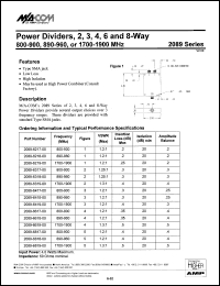 datasheet for 2089-6418-00 by M/A-COM - manufacturer of RF