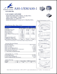 datasheet for A80-1 by M/A-COM - manufacturer of RF