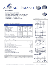 datasheet for SMA82-1 by M/A-COM - manufacturer of RF