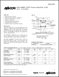 datasheet for AM42-0007 by M/A-COM - manufacturer of RF
