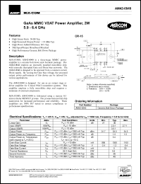 datasheet for AM42-0040 by M/A-COM - manufacturer of RF