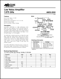 datasheet for AM50-0002TR by M/A-COM - manufacturer of RF