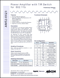 datasheet for AM52-0023TR-3000 by M/A-COM - manufacturer of RF
