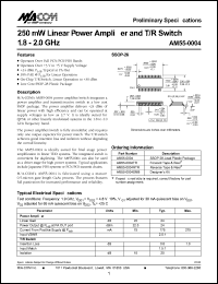 datasheet for AM55-0004TR by M/A-COM - manufacturer of RF