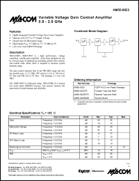 datasheet for AM55-0023SMB by M/A-COM - manufacturer of RF