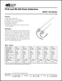 datasheet for ANCC-152A by M/A-COM - manufacturer of RF