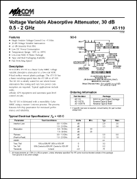 datasheet for AT-110 by M/A-COM - manufacturer of RF