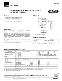 datasheet for AT-264TR by M/A-COM - manufacturer of RF