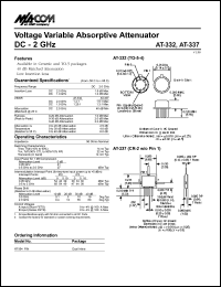 datasheet for AT-332 by M/A-COM - manufacturer of RF
