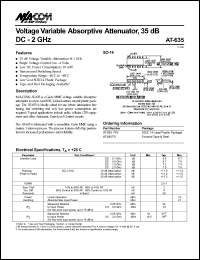 datasheet for AT-635TR by M/A-COM - manufacturer of RF