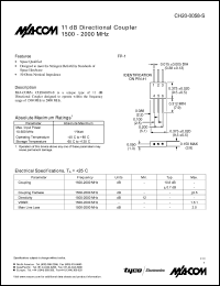 datasheet for CH20-0058-S by M/A-COM - manufacturer of RF