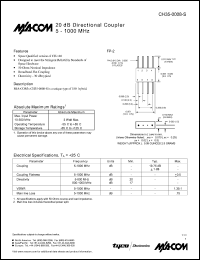 datasheet for CH35-0008-S by M/A-COM - manufacturer of RF