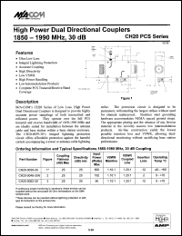 datasheet for CH20-0039-30 by M/A-COM - manufacturer of RF