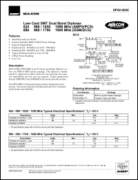 datasheet for DP52-0002 by M/A-COM - manufacturer of RF