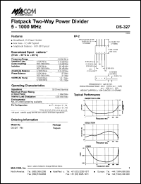 datasheet for DS-327 by M/A-COM - manufacturer of RF