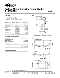 datasheet for DSS-327 by M/A-COM - manufacturer of RF