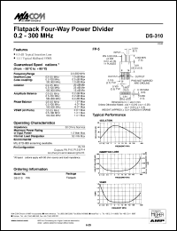 datasheet for DS-310 by M/A-COM - manufacturer of RF