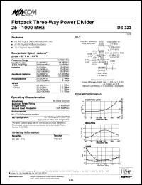 datasheet for DS-323 by M/A-COM - manufacturer of RF