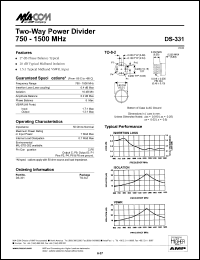 datasheet for DS-331 by M/A-COM - manufacturer of RF