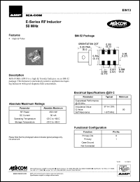 datasheet for EIN13 by M/A-COM - manufacturer of RF