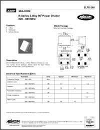 datasheet for ELPD-290 by M/A-COM - manufacturer of RF