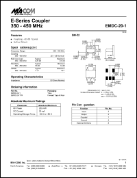datasheet for EMDC-20-1 by M/A-COM - manufacturer of RF