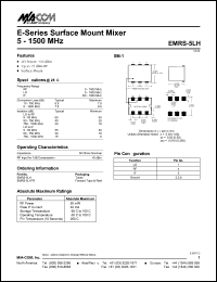 datasheet for EMRS-5LHTR by M/A-COM - manufacturer of RF