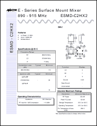 datasheet for ESMD-C2HX2 by M/A-COM - manufacturer of RF