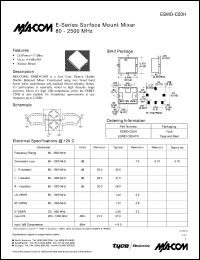 datasheet for ESMD-C50HTR by M/A-COM - manufacturer of RF