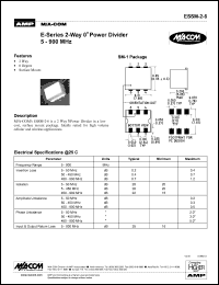 datasheet for ESSM-2-6 by M/A-COM - manufacturer of RF