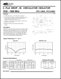 datasheet for FR12-0004 by M/A-COM - manufacturer of RF