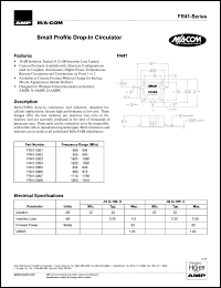 datasheet for FR41-0005 by M/A-COM - manufacturer of RF