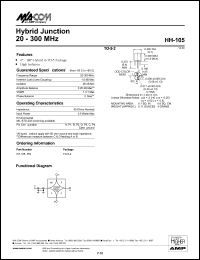 datasheet for HH-105 by M/A-COM - manufacturer of RF