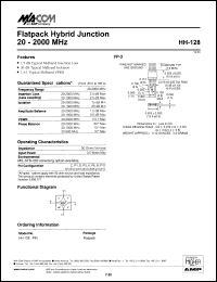 datasheet for HH-128 by M/A-COM - manufacturer of RF